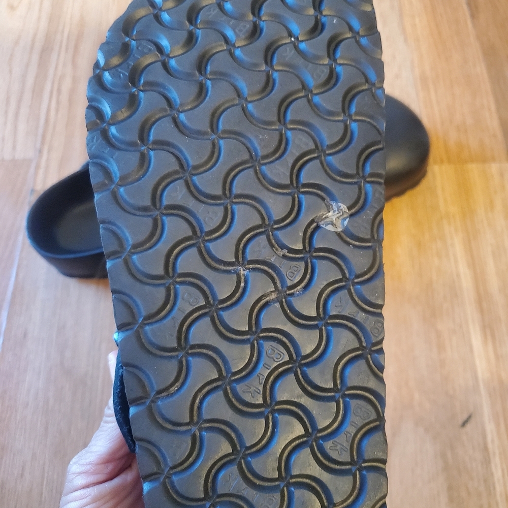 Birkenstock Men's Black Slip-On Comfort Clog with Adjustable Buckle, Size 43 - Picture 5 of 6